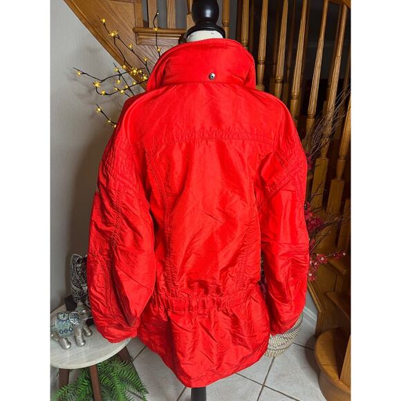 Descente Men’s Vintage Red Retro Ski Snow Winter Parka Jacket Size US XL - Picture 5 of 16